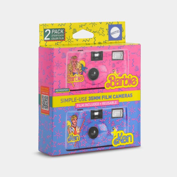 Barbie & Ken Preloaded 35mm Film Simple-Use Cameras (Double Pack) Hot on Sale - Image 2