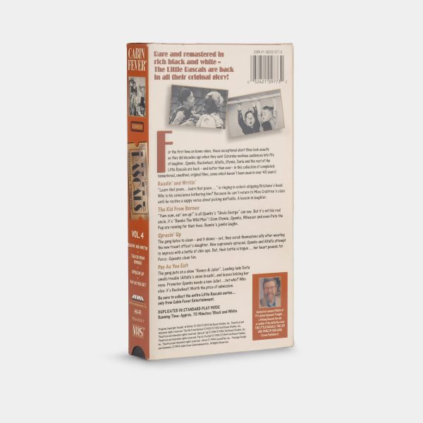 The Little Rascals: Remastered and Unedited Vol. 4 VHS Tape Sale - Image 3