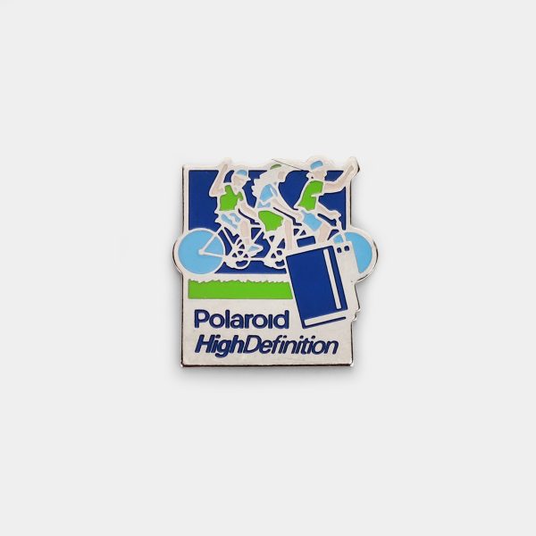 Polaroid High Definition Cycling Vintage Enamel Pin on Sale