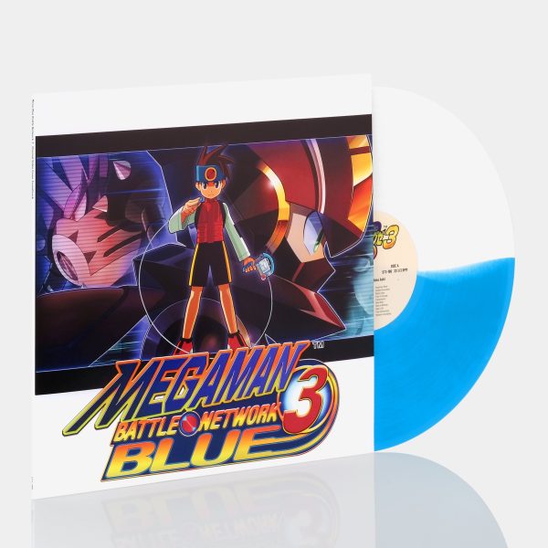 Yoshino Aoki - Mega Man Battle Network 3 (Original Video Game Soundtrack) LP Blue & White Split Vinyl Record Cheap